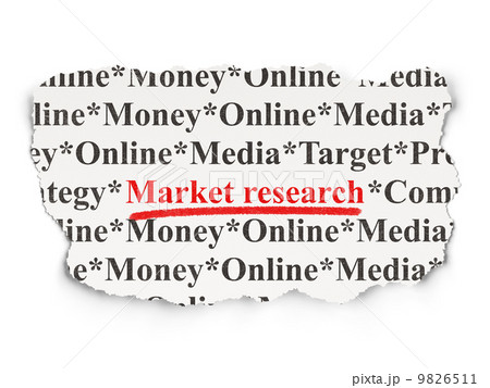 Marketing concept: Market Research on Paper background 9826511