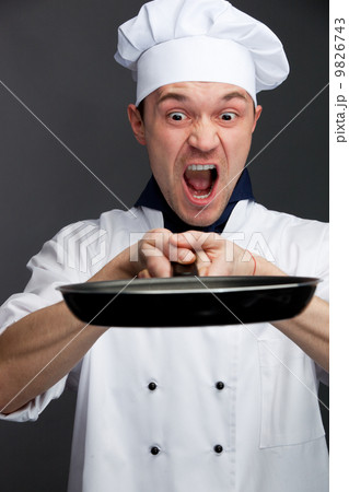 Angry chief in uniform 9826743