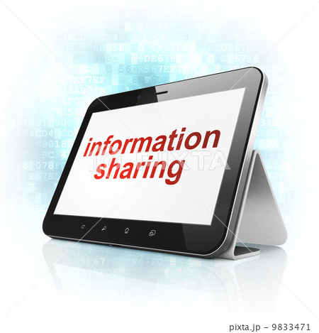Information concept: Information Sharing on tablet pc computer Information concept: Information Sharing on tablet pc computer 9833471