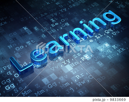 Education concept: Blue Learning on digital background Education concept: Blue Learning on digital background 9833669