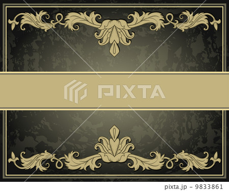 Vintage ornament frame 9833861