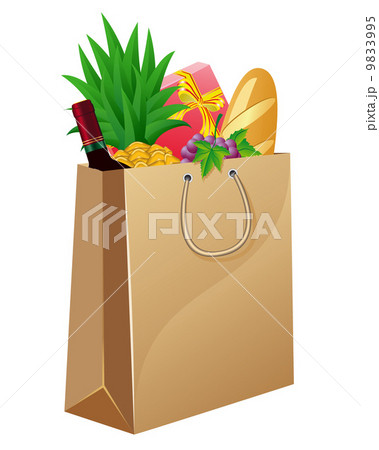 shopping bag with foods 9833995