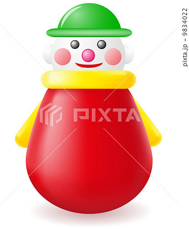 roly-poly doll toy vector illustration roly-poly doll toy vector illustration 9834022
