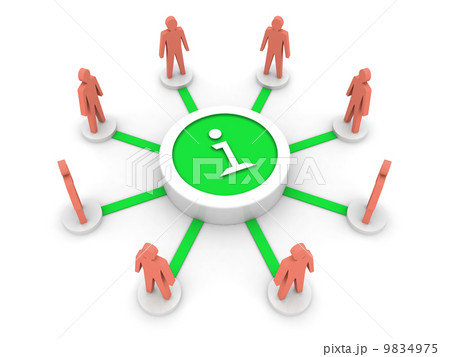 Source of information. Concept 3D illustration. 9834975