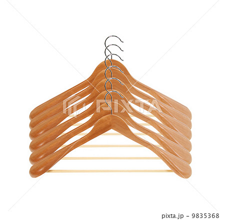 wooden hanger set 9835368