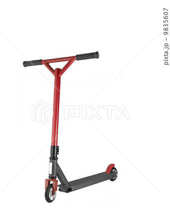 children scooter isolated on white. children scooter isolated on white. 9835607