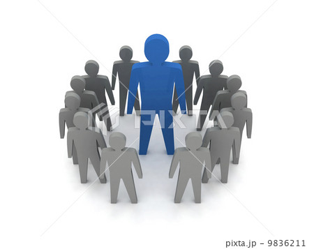 Team leader. Boss company. VIP. Concept 3D illustration. 9836211