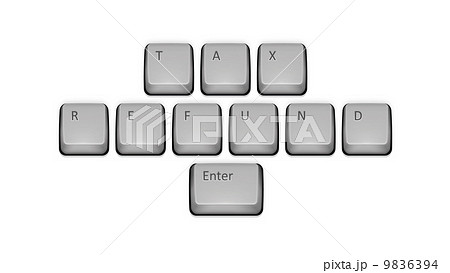 Phrase Tax Refund On Keyboard And Enter Key のイラスト素材