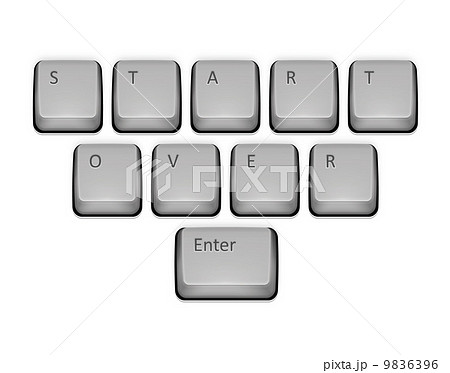 Phrase Start Over on keyboard and enter key. 9836396