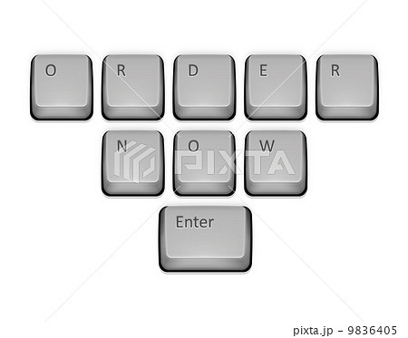Phrase Order Now On Keyboard And Enter Key のイラスト素材