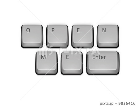 Phrase Open Me on keyboard and enter key. 9836416