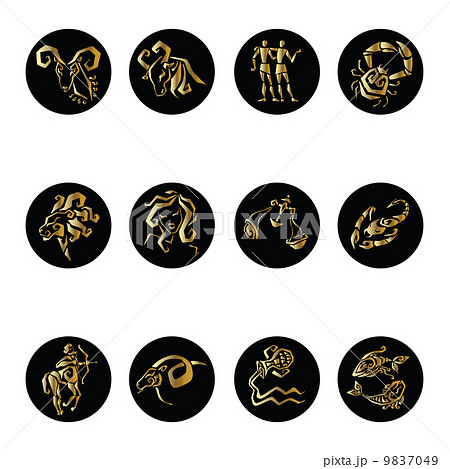 Horoscope Zodiac  Star signs, vector set. 9837049