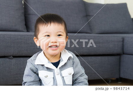 Little boy feelng happy at home Little boy feelng happy at home 9843714