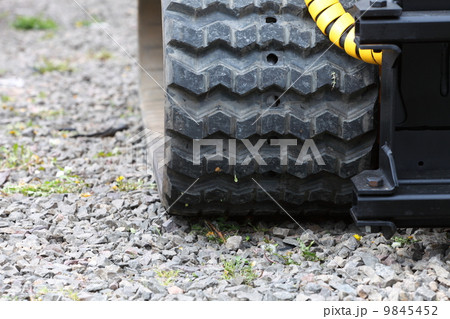 Tracks of small digger excavator 9845452