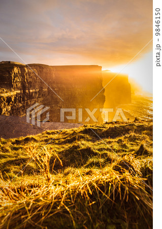 Cliffs of Moher at sunset in Co. Clare, Ireland Europe 9846150