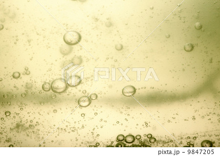 soap bubbles green liquid background 9847205