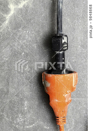 electrical plug in the electric extension cord 9848668