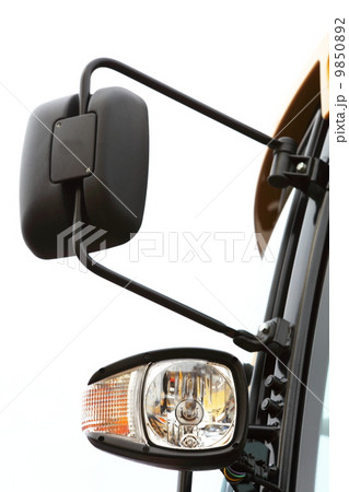Semi Truck Mirror and Headlight Detail Semi Truck Mirror and Headlight Detail 9850892