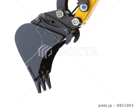 Digger excavator isolated on white background Digger excavator isolated on white background 9851903