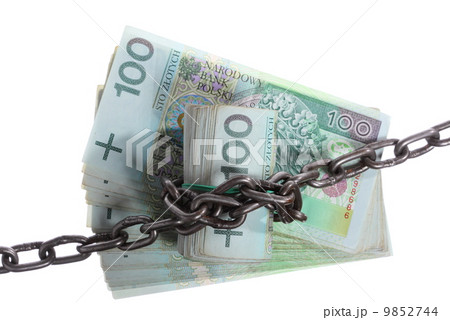 Polish currency with chain for security and investment 9852744