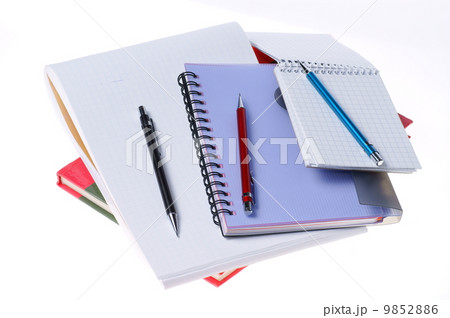 notebooks and pensils - school supplies notebooks and pensils - school supplies 9852886