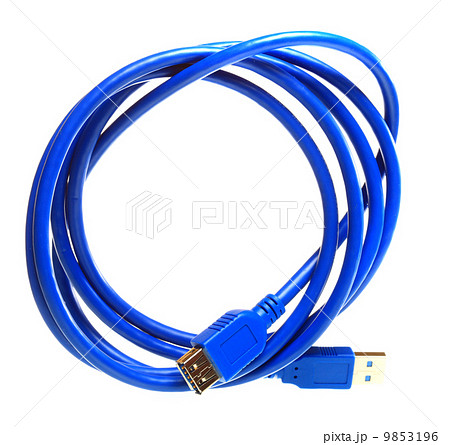 USB cable isolated on white 9853196
