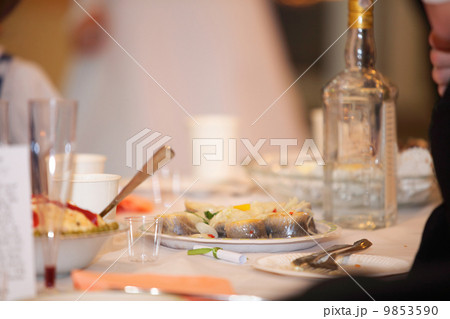 Table with food and drink event party Table with food and drink event party 9853590