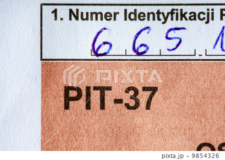 Filling in polish individual tax form PIT-37 for year 2013 9854326