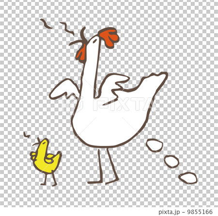 ニワトリとヒヨコ 9855166