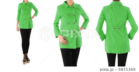 Fashion concept with dress sets on white 9855369