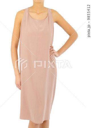 Woman in fashion dress concept on white Woman in fashion dress concept on white 9855412