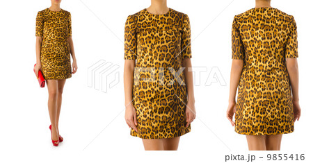 Woman fashion concept isolated on white Woman fashion concept isolated on white 9855416