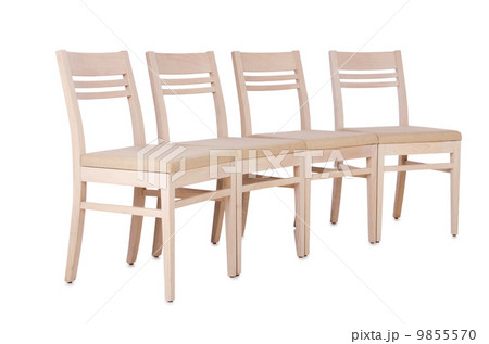 Set of chairs isolated on white 9855570