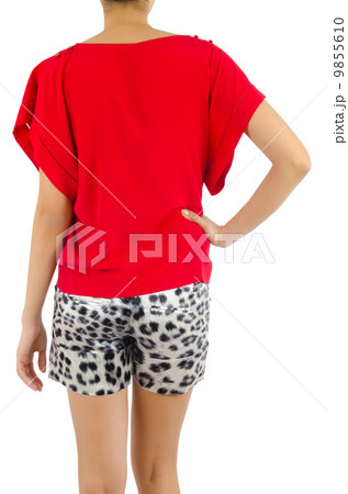 Woman in fashion dress concept on white 9855610