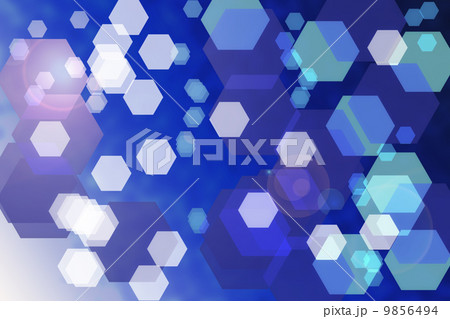 Abstract blue background with hexagons 9856494
