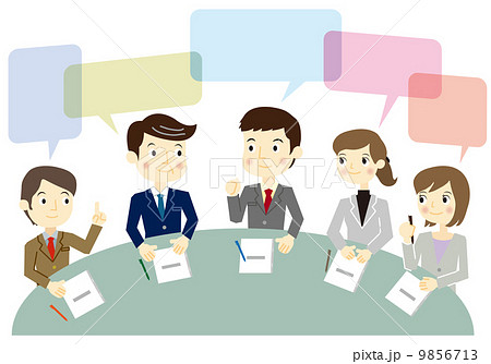 ミーティングをしているビジネスチーム ミーティングをしているビジネスチーム 9856713