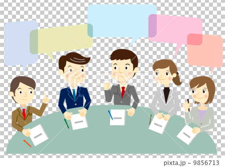 ミーティングをしているビジネスチーム ミーティングをしているビジネスチーム 9856713