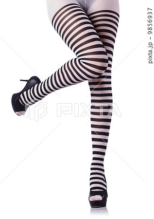 Black and white leggings isolated 9856937