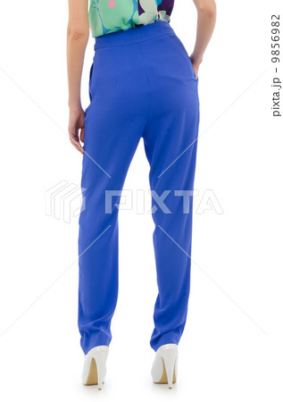 Trousers isolated on the white background 9856982