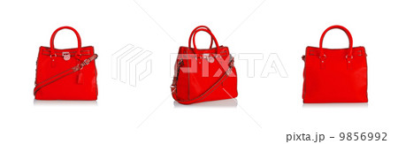 Elegant woman bag isolated on white 9856992