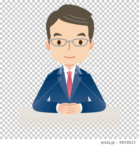 Work explanation Senior businessman 9859023