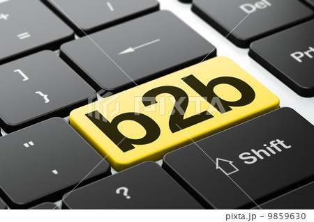 Business concept: B2b on computer keyboard background 9859630