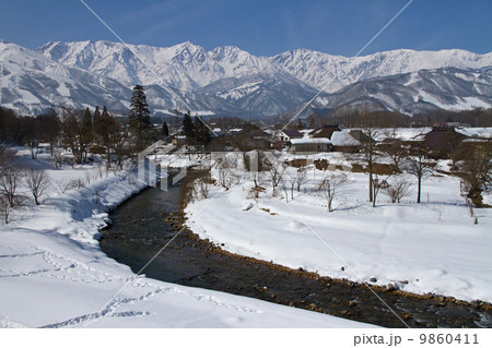 白馬冬景色・大出の里 9860411