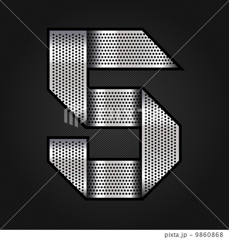 Number metal chrome ribbon - 5 - five 9860868