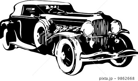 Retro car 9862668