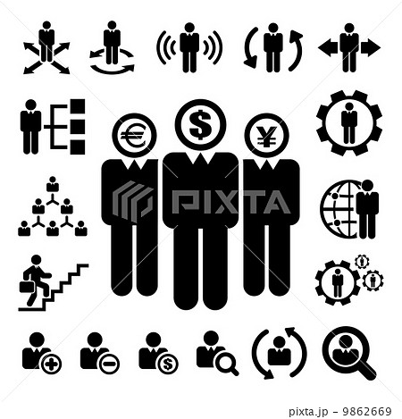 Business and Management Icons set 9862669