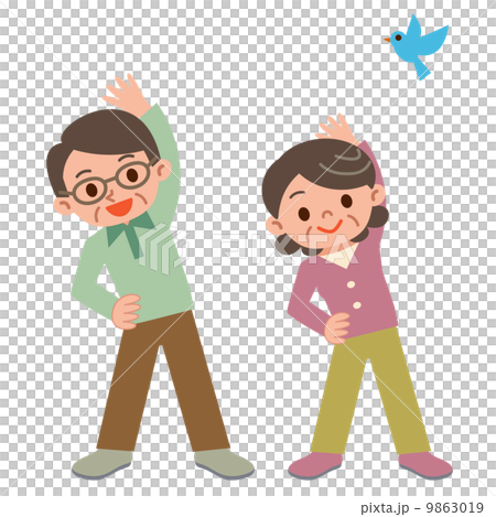 做健身房的資深夫婦 做健身房的資深夫婦 9863019