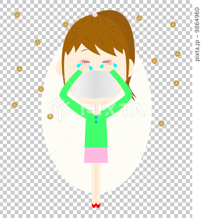 Woman with hay fever Woman with hay fever 9864960