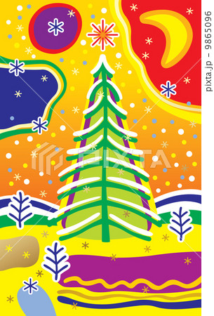 Christmas & New Year's card 9865096
