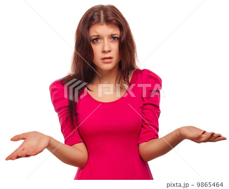 angry evil girl young dissatisfied woman haired 9865464